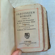 Antique 1891 French Paroissien Romain Prayer Book – Limoges Edition